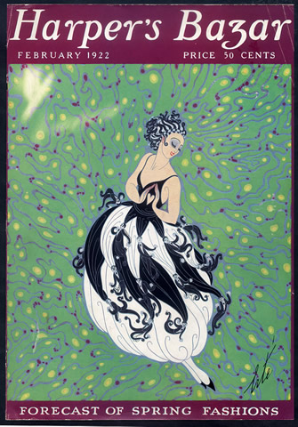 screenshot of a 1922 Harper's Bazaar cover
